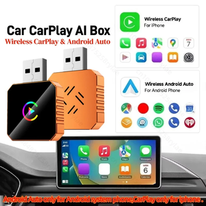 Adaptador Inalámbrico CarPlay y Android Auto 2 en 1, Caja Inteligente con IA, Mini Dongle USB <span class=keywords><strong>C</strong></span> para Auto, Conexión WiFi Estable de 5 GHz - Product Image 1