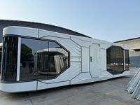 Vente flash : maison capsule en structure acier, modulaire, mobile, design moderne pour hôtel, villa et appartement.