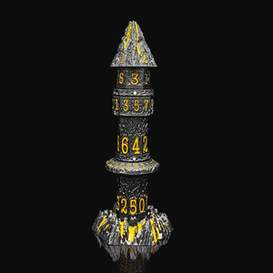 <span class=keywords><strong>Torre</strong></span> de Dados Metálica Vintage con Diseño de Volcán, 7 en 1, Estilo Steampunk, Engranajes Mecánicos Giratorios para Juegos de Mesa DND RPG - Product Image 3