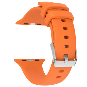 Cinturino in Silicone con Fibbia Metallica Compatibile con <span class=keywords><strong>Apple</strong></span> <span class=keywords><strong>Watch</strong></span> Ultra 9876543210 <span class=keywords><strong>SE</strong></span> Sport - Product Image 2