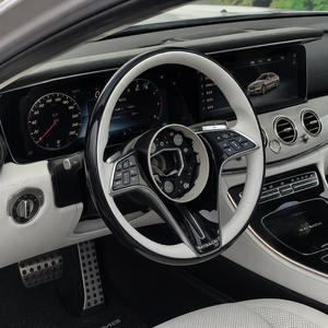 Volante de Cuero de Lujo para Mercedes <span class=keywords><strong>AMG</strong></span> W223 W213 W206 W222 GLC X253 C253 CLA W117, Agarre Deportivo Personalizado - Product Image 2