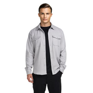 Gingtto ICO Vintage the <span class=keywords><strong>Dante</strong></span> Overshirt LOGO personalizado Camisas Costo Camisas de manga larga Hombres - Product Image 5