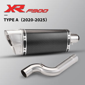 Tube à enfiler pour <span class=keywords><strong>F900R</strong></span> F900XR F 900 R 2020-2024 Tuyau d'échappement <span class=keywords><strong>moto</strong></span> Modifier 51mm Interface Mid Link Pipe Silencieux en fibre de carbone - Product Image 4