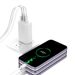 <span class=keywords><strong>Adaptateur</strong></span> <span class=keywords><strong>secteur</strong></span> USB C <span class=keywords><strong>65</strong></span> <span class=keywords><strong>W</strong></span> Type C Power PD Chargeur mural rapide avec lumière LED - Product Image 1