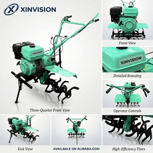 Motoculteur à essence 188F 7KW, largeur de travail 1350mm, 38 lames, cultivateur agricole robuste pour grandes surfaces et vergers - Product Image 2