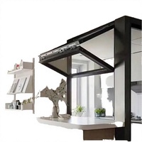 Fenêtres et portes pliantes verticales en alliage d'aluminium de haute qualité, personnalisées, avec un design moderne à persiennes et un écran pliant