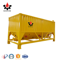 Silo de stockage horizontal portable, conteneur à cendres volantes, trémie, bunker, silo à ciment à vendre