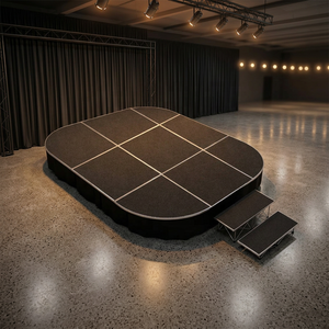Plateforme de scène extérieure modulaire en alliage d'aluminium légère et durable 1x1m/4x4ft pour événements rapides - Product Image 3