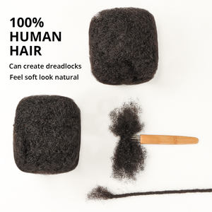 OrientFashion Cheveux humains en vrac afro Mèche micro-torsion naturelle Cheveux humains Afro crépus en vrac Cheveux humains pour tressage de <span class=keywords><strong>dreadlocks</strong></span> - Product Image 2