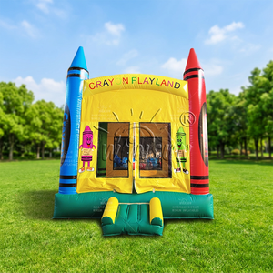 Trampolín Inflable WINSUN con Diseño de Crayones, Equipo de Entretenimiento Inflable, Trampolín Inflable de PVC - Product Image 1