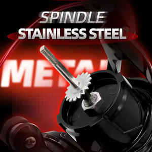 Moulinet de pêche à la traîne rouge doré pour la pêche au bar, lancer à longue <span class=keywords><strong>distance</strong></span>, pêche en mer - Product Image 5