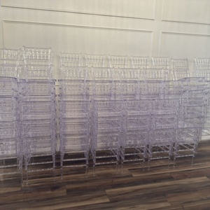 Bán Buôn Sang Trọng Tiffany Rõ Ràng Pha Lê Nhựa Chiavari Ghế Trong Suốt Acrylic Tổ Chức Sự Kiện Ghế Cho Khách Sạn Bên Hội Thảo Sử Dụng Bền - Product Image 2