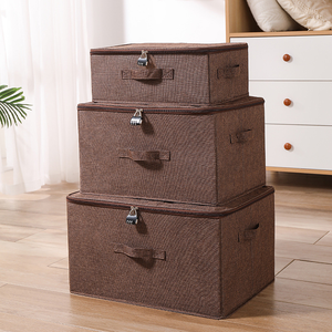 Caja de almacenamiento de ropa plegable Estuche organizador de juguetes con asas - Product Image 5