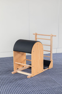 Baril d'escalier Pilates en bois de chêne pour usage professionnel, durable, pour l'entraînement physique, le yoga et la correction de la colonne vertébrale, avec exercices corporels pour adultes - Product Image 2