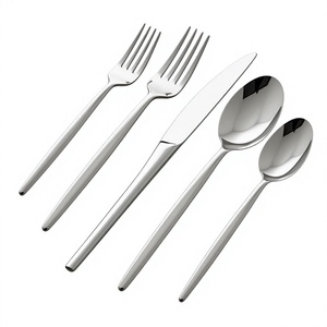 Nouveau design de cadeau de fête de mariage argenterie polie miroir ensemble de couverts Offre Spéciale poignée de marteau épais et lourd de haute qualité - Product Image 5