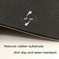 Tapis de yoga d'exercice personnalisable de 5 mm d'épaisseur, base en caoutchouc naturel avec revêtement en PU, antidérapant, pliable pour un design personnalisé