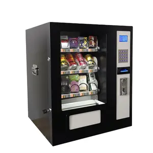 With coin and bill payment tabletop snack vending machine/food vending machine/mini vending machine
