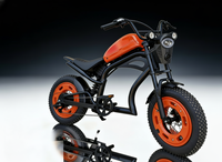 Moto électrique rétro 750W, Chopper Cruiser, E-Bike, démarrage sans clé, style vintage, batterie lithium, moto de ville