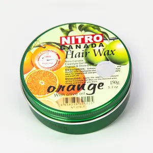 OEM private label Wholesale fabricante preço cabelo humano forte hold edge control styling nitro canadá cera de cabelo vara para homens