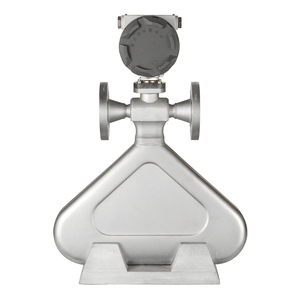 स्टेनलेस स्टील पोर्टेबल टरबाइन थर्मल द्रव्यमान प्रवाह मीटर त्रिकोण आकार चर क्षेत्र जल तेल डीजल ओम अनुकूलन योग्य वायु - Product Image 5