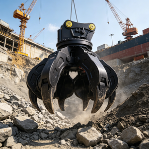 Mini <span class=keywords><strong>pelle</strong></span> hydraulique avec grappin <span class=keywords><strong>pour</strong></span> pierres et broussailles, 3 tonnes, rotative - Product Image 5