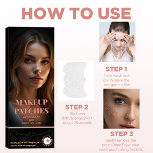 Pegatinas de Purpurina para el Rostro, Pecas Falsas Metálicas Doradas Irregulares, <span class=keywords><strong>Tatuajes</strong></span> Temporales Impermeables, Pegatinas de Estrellas para Maquillaje DIY <span class=keywords><strong>y</strong></span> Fiestas - Product Image 6