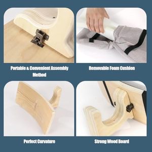 كرسي ركوع أنيق مقاعد محمولة مقاعد صلاة مع كرسي تأمل من الخيزران للاسترخاء للعقل - Product Image 4