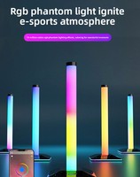 Lámpara de Pie Howlighting RGB con Efecto Mágico de Color, Lámpara Eléctrica para Competencia, Sala de Estar, Dormitorio, Esquina, Ambiente Musical, Lámpara de Pie Combinable