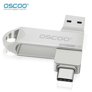 OscOO <b>USB</b> <b>Flash</b> <b>Drive</b> 64GB USB3.1 Gen1 Type C Metal For Mobile And Computer - Product Image 1