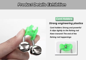 Haute qualité mer pôle cloche veilleuse alarme pêche cloche lancer pôle roche double cloche clip mer pêche accessoires pêche - Product Image 3