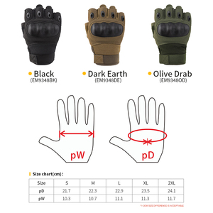 Emersongear Guantes Tactico Tir Combat Gants sans doigts <span class=keywords><strong>Gant</strong></span> Tactique Chasse Demi-doigt Gants tactiques - Product Image 3