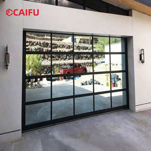 باب مرآب قطاعي من الزجاج المقسى، باب علوي أوتوماتيكي كهربائي من سبائك الألومنيوم، باب دوار لمرآب الفيلا - Product Image 2