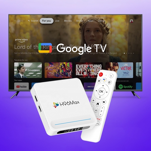 H96 MAX H618 IPTV STB 8K Streaming Internet Ott Quad Core 4GB RAM 128GB ROM Strong WiFi6 Premium Smart Android 14 Set Top TV Box