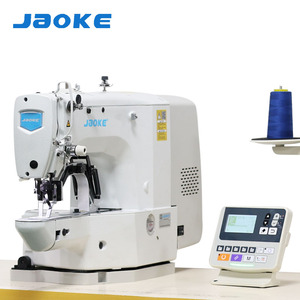 JAOKE 1900 Máquina de Coser Computarizada de Cama Plana para Remallar, Automática, para Jeans, Perforación de Ojales y Cinta Mágica - Product Image 1