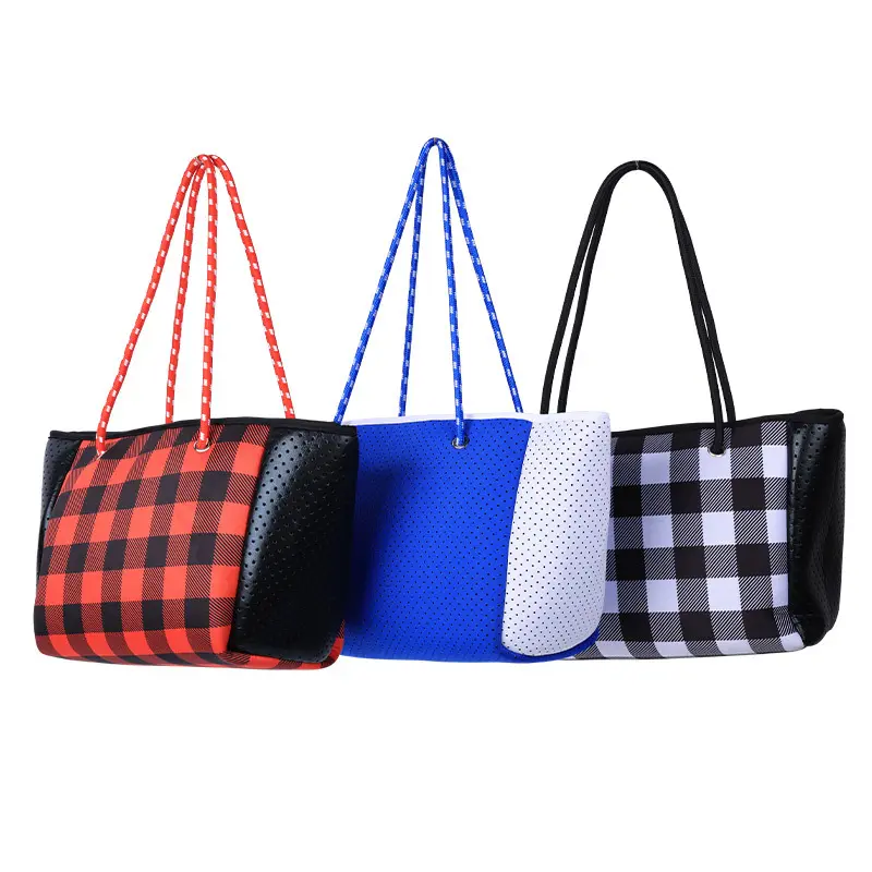 Yeni gelenler tasarımcı kadin omuz çantaları 2024 yaz ürünleri seyahat plaj spor aksesuarları moda neopren bayanlar Tote çanta