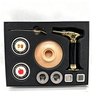 Kit de fumage pour cocktails en gros avec torche, 6 saveurs de copeaux de bois, ensemble d'infusion fumée pour whisky Old Fashioned, boissons, bourbon, vin B - Product Image 6