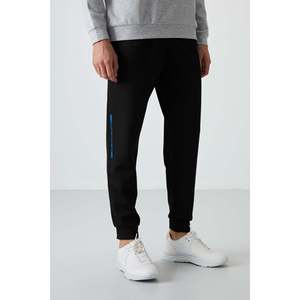 Ensemble de survêtement pour homme en coton noir épais et doux, imprimé, coupe confortable - 85239 - Melange/noir - Product Image 4