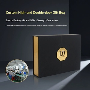Custom Double Door Ceramic Tea Jewelry Cosmetics <b>Gift</b> <b>Box</b> for Chinese New Year Dragon Boat Festival Cultural Creative Packaging - Product Image 2