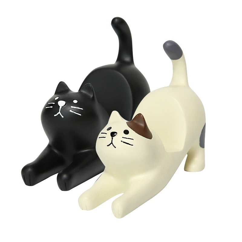<strong>Cool</strong> Desktop Decor Gadgets to Support Your Cellphone for Men Women Boys Girls Stretching Cat <strong>Kitty</strong> Cell Phone Holder Stand