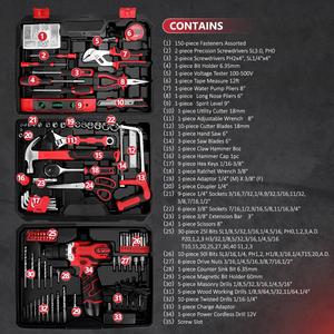 Juego <span class=keywords><strong>de</strong></span> Destornilladores Eléctricos Inalámbricos <span class=keywords><strong>de</strong></span> 276 Piezas, Acero al Cromo Vanadio, Estuche Rígido, para Reparaciones del Hogar, Automóviles y <span class=keywords><strong>Taller</strong></span>, OEM/ODM, 1 Año <span class=keywords><strong>de</strong></span> Garantía - Product Image 2