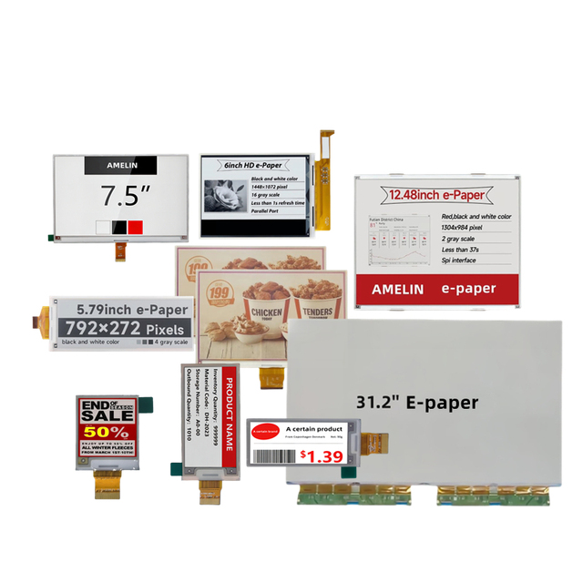 Factory Sales 0.9-31.2 Inch E-ink Screen 1.5/2.7/3.5/4.2/5.79/6/7.5/9.7/10.2/13.3 Inch E-paper