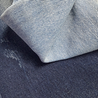 Kain Denim Lebar 190Cm 98 Persen Katun Ultra Tinggi Alami Bernapas Kain Denim Mercerized Dalam Bentuk Gulungan