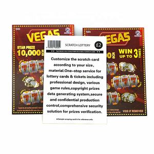 プロのスクラッチカード印刷カスタマイズされたビジネススクラッチカード宝くじチケットウィンカード - Product Image 5