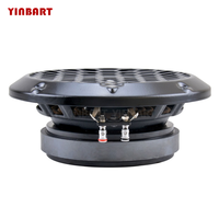 Haut-parleur médium Yinbart 6,5 pouces en métal et caoutchouc, 8 ohms, 100-300W, unité de woofer audio pour PA, audio automobile, pièces OEM ODM