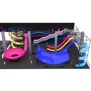 Equipo de patio interior, tobogán espiral profesional personalizado, tobogán volador, tobogán de patio interior - Product Image 1