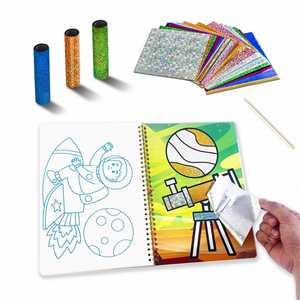 Libro de Pegatinas, Tarjetas para Colorear de Moda, Princesas, Animales, Astronautas, Temática Navideña, Manualidades con Papel Láser y Láminas - Product Image 3