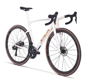 SAVA Dream Maker Fahrrad Carbonfaser-Radfahrrad mit SHIMANO 105 R7170 DI2 24-Geschwindigkeits-Gruppensets