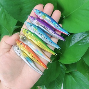 Leurre de pêche jigging <span class=keywords><strong>Little</strong></span> <span class=keywords><strong>Jack</strong></span> 9171, 45g 65mm, type S japonais, longue portée, en métal, double hameçon, leurre dur artificiel - Product Image 2