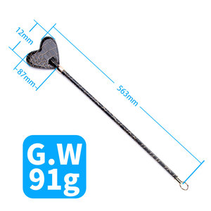 Мягкий кожаный флоггер- Whip в форме сердца для фетиша, секс-игрушка из ПУ для мужа и жены - Product Image 6