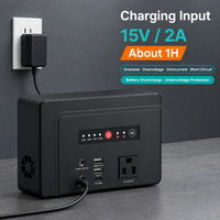 Station d'alimentation portable 97,68 Wh 100 W, alimentation de secours 26400 mAh AC DC USB-C PD65W pour le camping, les activités de plein air et la maison